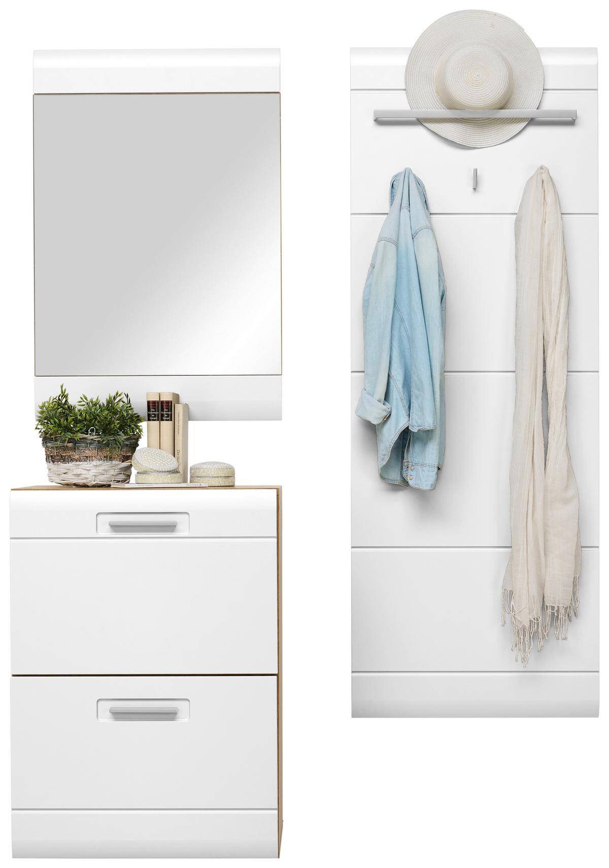 Zrcadlo AURIS - bílá, Moderní (60/90/2cm) - Luca Bessoni