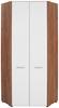 Rohová Skriňa Avensis New - farby duba/biela, Konvenčný, kompozitné drevo/plast (86,5/205,7/86,5cm) - Luca Bessoni