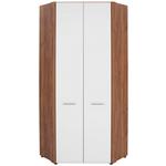Eckschrank 87cm Avensis New, Weiß/Eiche Dekor - Eichefarben/Weiß, KONVENTIONELL, Holzwerkstoff (86,5/205,7/86,5cm) - Luca Bessoni