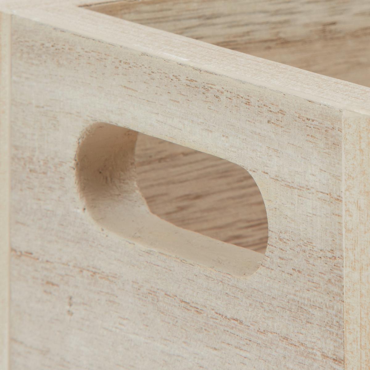 Úložný box DENIS přírodní barvy - přírodní barvy, Moderní, dřevo/kompozitní dřevo (36/12/13cm) - Bessagi Home