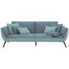 Veľká pohovka TRENDY, svetlomodrá - svetlomodrá/čierna, Modern, kompozitné drevo (260/93/124cm) - Premium Living