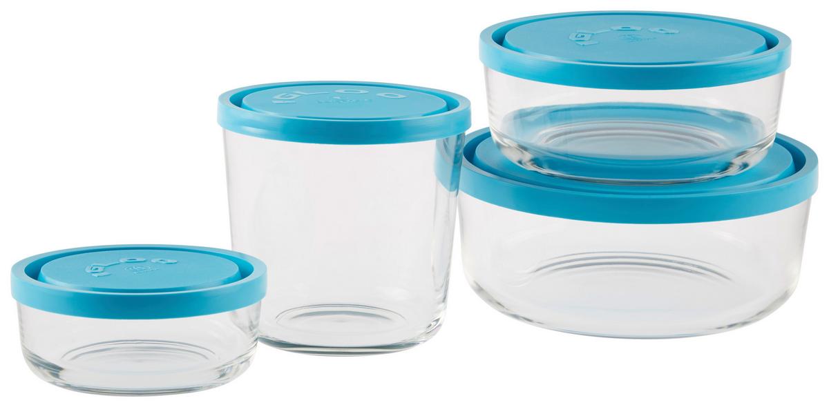 Ételtároló Doboz Kb. 800ml - türkiz/átlátszó, Modern, műanyag/üveg (15/6cm) - Luca Bessoni