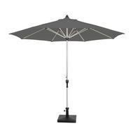 Sonnenschirm Acapole DM: 300 cm mit Schutzhülle - Platinfarben/Anthrazit, Basics, Textil/Metall (300cm) - Gardenson