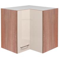 Eckoberschrank Nepal 60 cm Kaschmir/Eiche 2 Drehtüren - Kaschmir/Sonoma Eiche, MODERN, Holzwerkstoff (60/54,8/32cm) - FlexWell