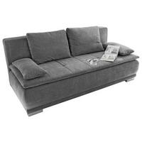 Rozkládací pohovka Luigi tmavě šedá - barvy stříbra/tmavě šedá, Moderní, kompozitní dřevo/textil (208/93/105cm) - MID.YOU