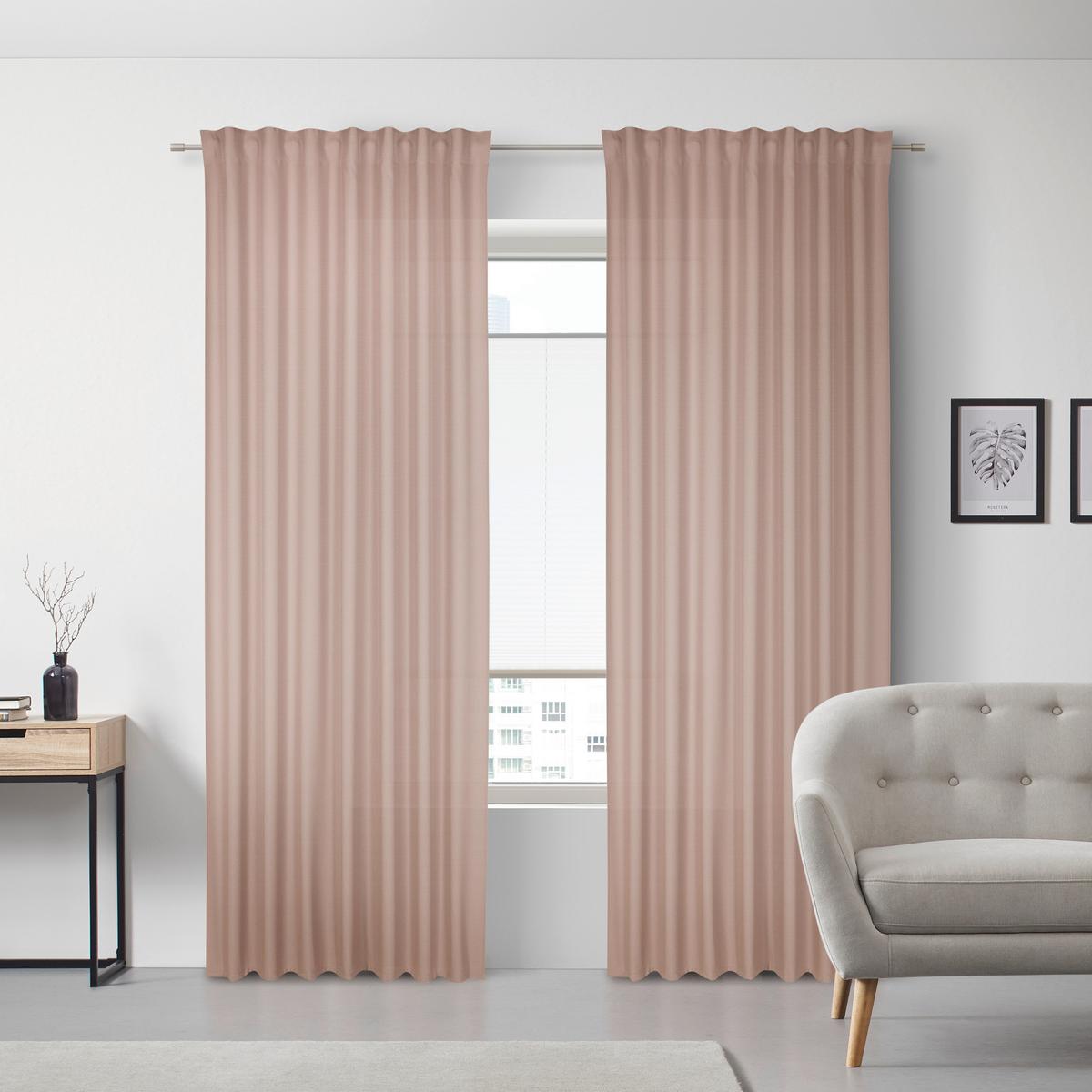 Hotový závěs ADELA - starorůžová, Romantický / Rustikální, plast (140/245cm) - Bessagi Home