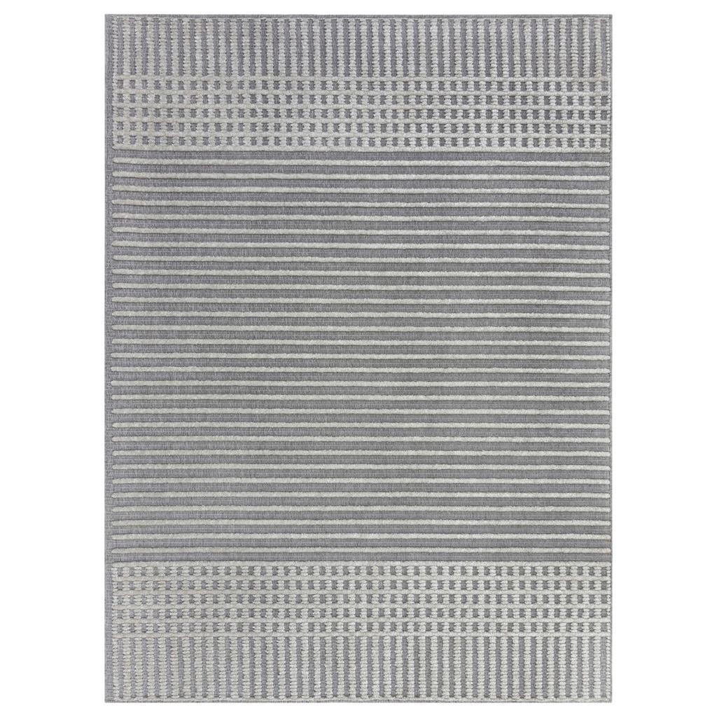 Webteppich Elton Stripe Wash Grey 200x320