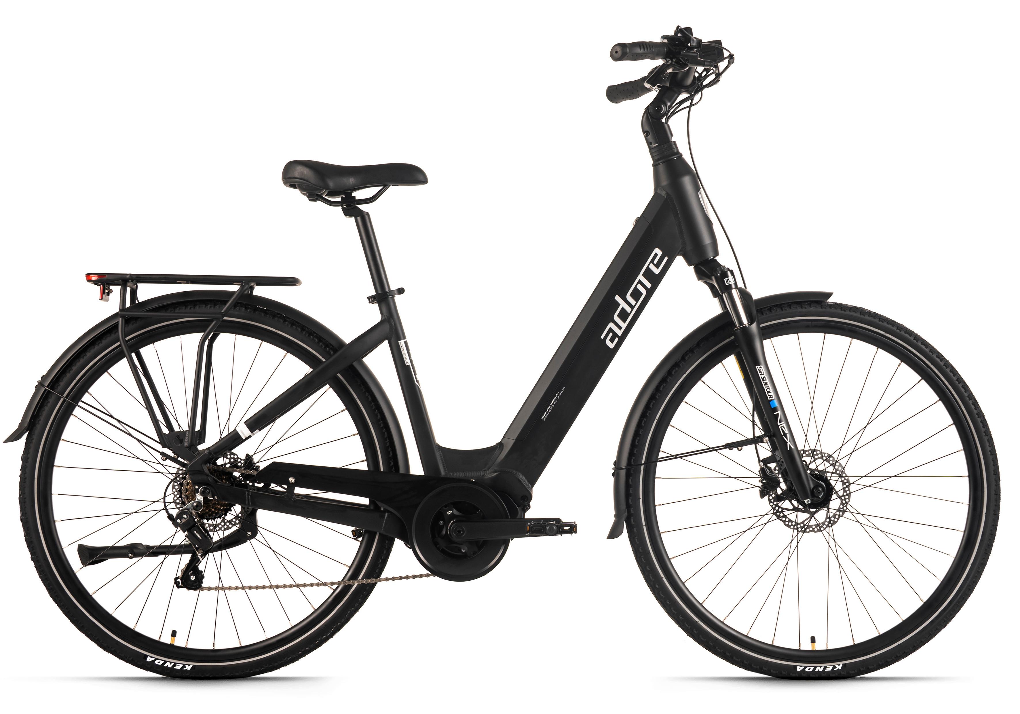 E-citybike 28'' Schwarz - Schwarz, LIFESTYLE, Metall (180/70/100cm)