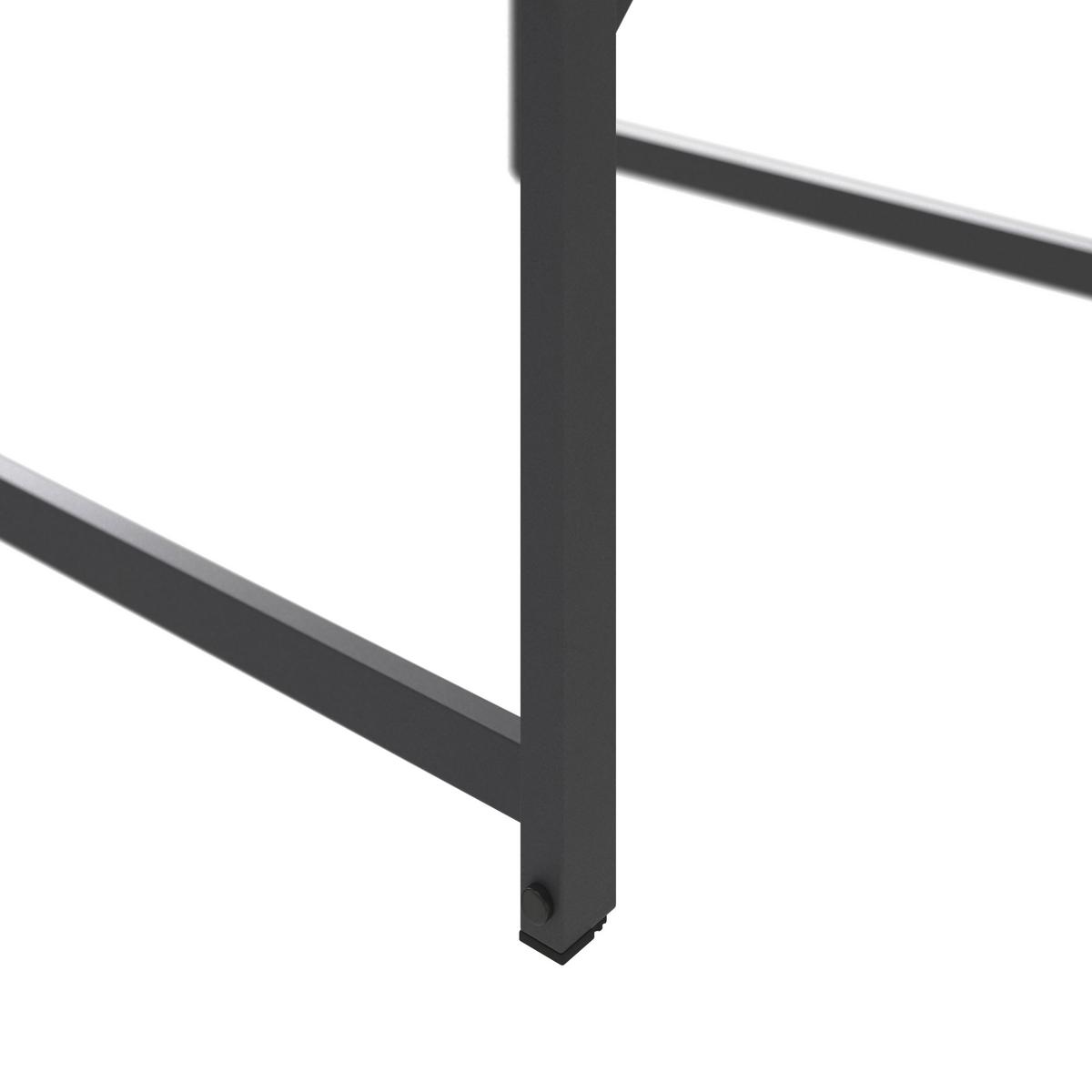 Loungegarnitur Rio - Anthrazit/Schwarz, MODERN, Kunststoff/Textil (226/156cm) - Beldano