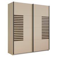 Schwebetürenschrank Barea Champagner Eiche Dekor - Eiche dunkel/Champagner, MODERN, Holzwerkstoff (181/210/62cm) - Rauch Möbel
