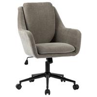 Drehstuhl Amalfi Grau B: 58 cm - Schwarz/Grau, MODERN, Kunststoff/Textil (58/91-99/71cm) - MID.YOU