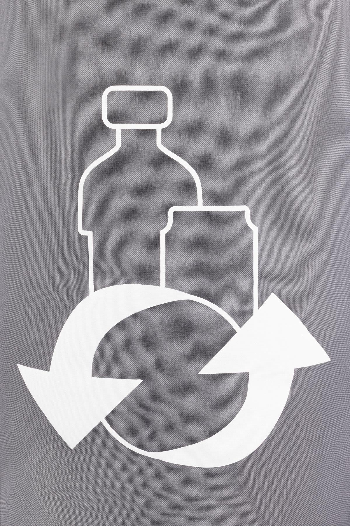 Flaschensammler Peter - Grau, KONVENTIONELL, Textil/Metall (38/72cm) - Luca Bessoni