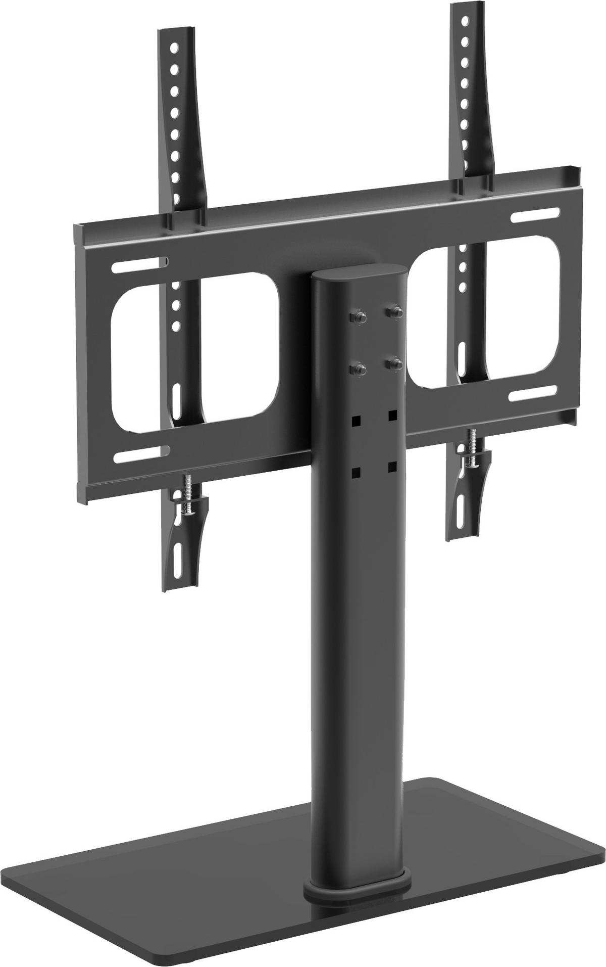 TV-Rack B-Tts 400 Max. 30 Kg - Schwarz, Basics, Glas/Metall (46/67,4/24cm) - MID.YOU