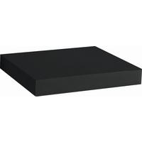 Wandboard Simple B: 23,5 Cm, Schwarz - Schwarz, MODERN, Holzwerkstoff (23,5/3,8/23,5cm)