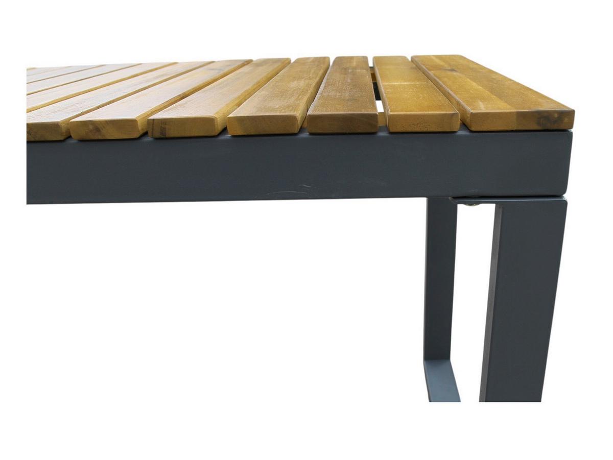 Gartenbank Ph-Aca-Gb-Brown - Akaziefarben, Basics, Holz/Metall (130/35/45cm)