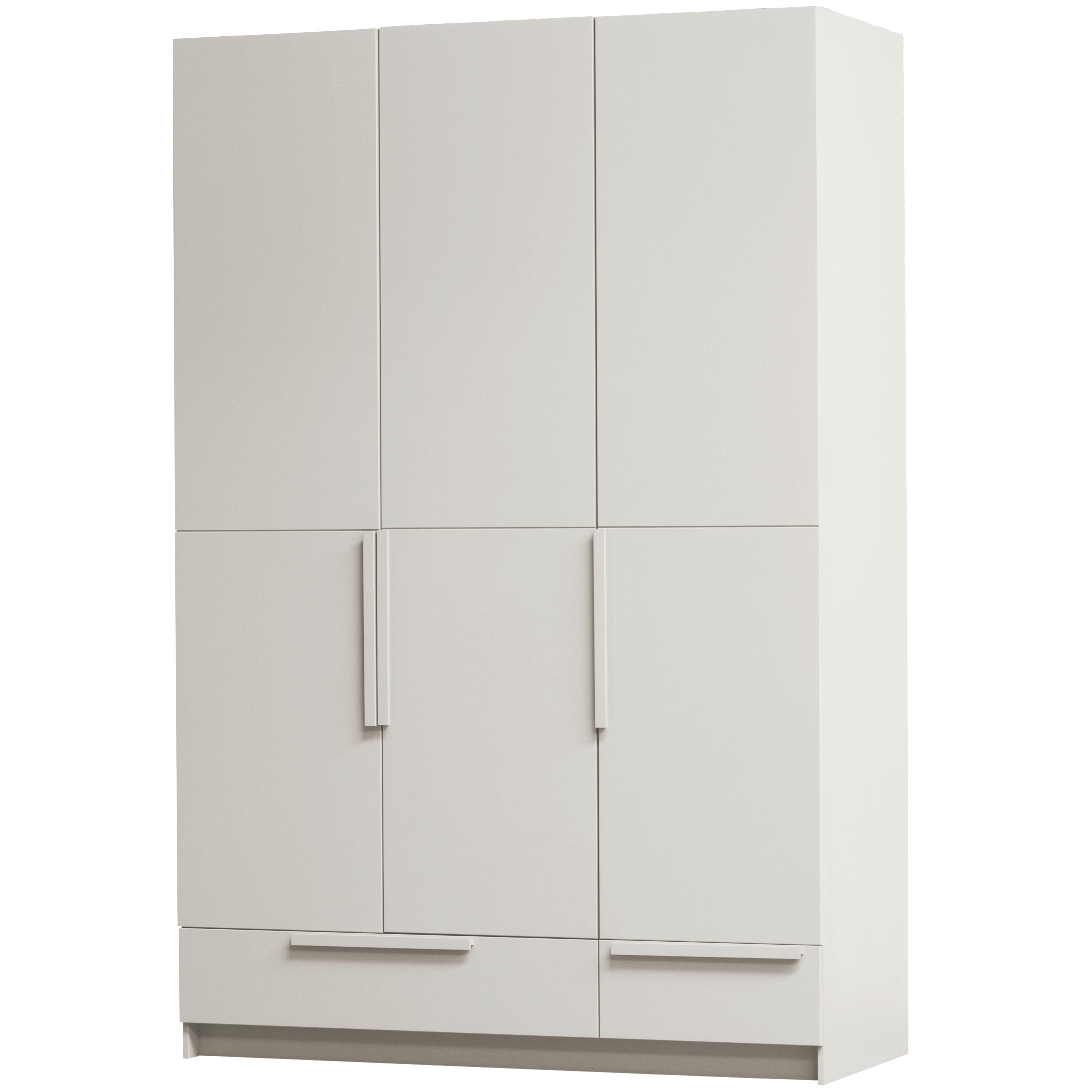 Garderobenschrank Pure Hellgrau B: 142 cm