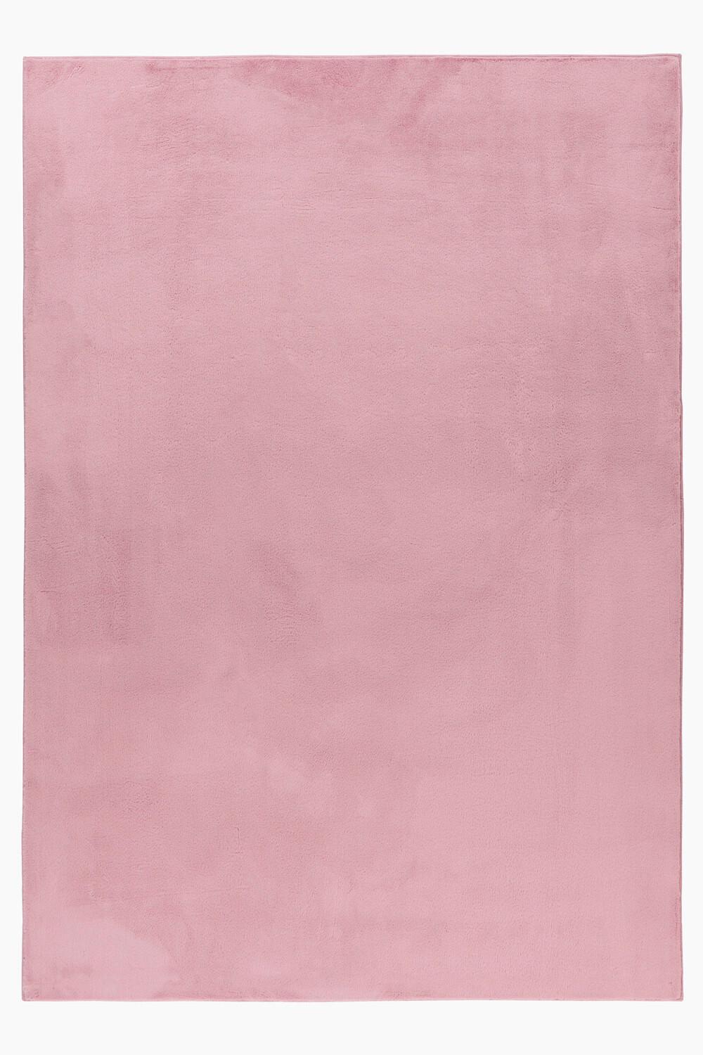 Hochflorteppich, Rosa, F: 20mm Pouffy - Rosa, Basics, Textil (80/150cm)
