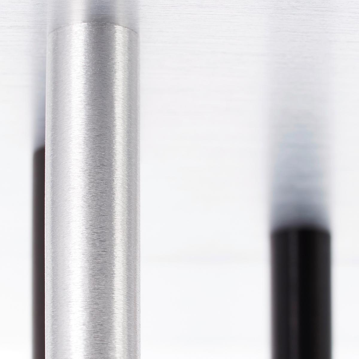 LED-Deckenleuchte G93769/20 Cembalo - Schwarz/Alufarben, Design, Kunststoff/Metall (50/35/21cm) - Brilliant