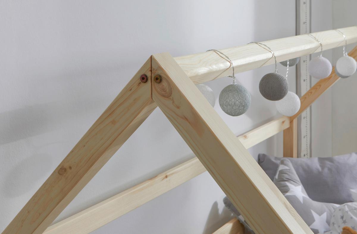 Hausbett Kay - Naturfarben, MODERN, Holz/Textil (80/160cm) - MID.YOU