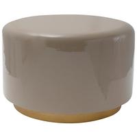 PRÍRUČNÝ STOLÍK ART DECO 275 - sivá/zlatá, Design, kov (51,5/43cm) - Kayoom