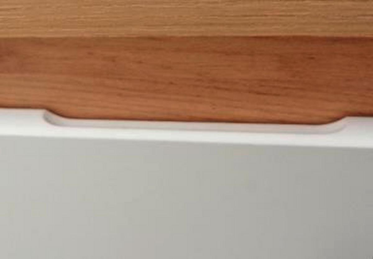 Tv-lowboard Tue B: 140 Cm Eichefarben, Weiß - Eichefarben/Kernbuche, Design, Holzwerkstoff (140/52/40cm) - Livetastic