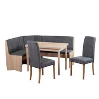 Eckbankgruppe Duisburg Pedusa Titanic Grau/eiche D. B: 125cm - Grau/Sonoma Eiche, KONVENTIONELL, Holz/Holzwerkstoff (125/89/165cm) - MID.YOU