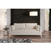 3-Sitzer-Sofa Doti - Weiß/Naturfarben, Design, Textil (170/95/85cm) - MID.YOU
