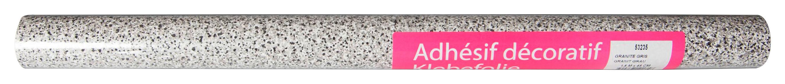 Klebefolie Granitoptik Grau Basic-Line 45x150 Cm - Grau, KONVENTIONELL, Kunststoff (45/150cm)