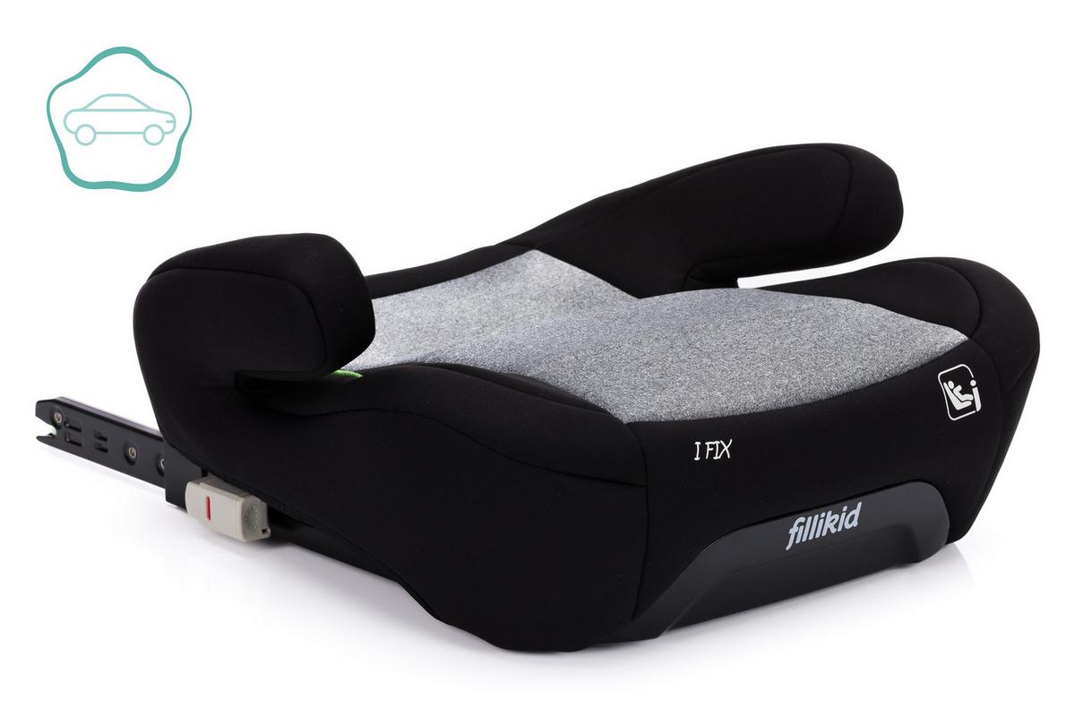 Sitzerhöhung Felix Schwarz/grau B: 42,4 Cm - Schwarz/Grau, Basics, Kunststoff/Textil (40/42/20cm) - Fillikid