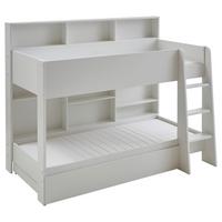 Etagenbett Sely Weiß Dekor, Lf: 90x200 Cm - Weiß, KONVENTIONELL, Holzwerkstoff (90/200cm)