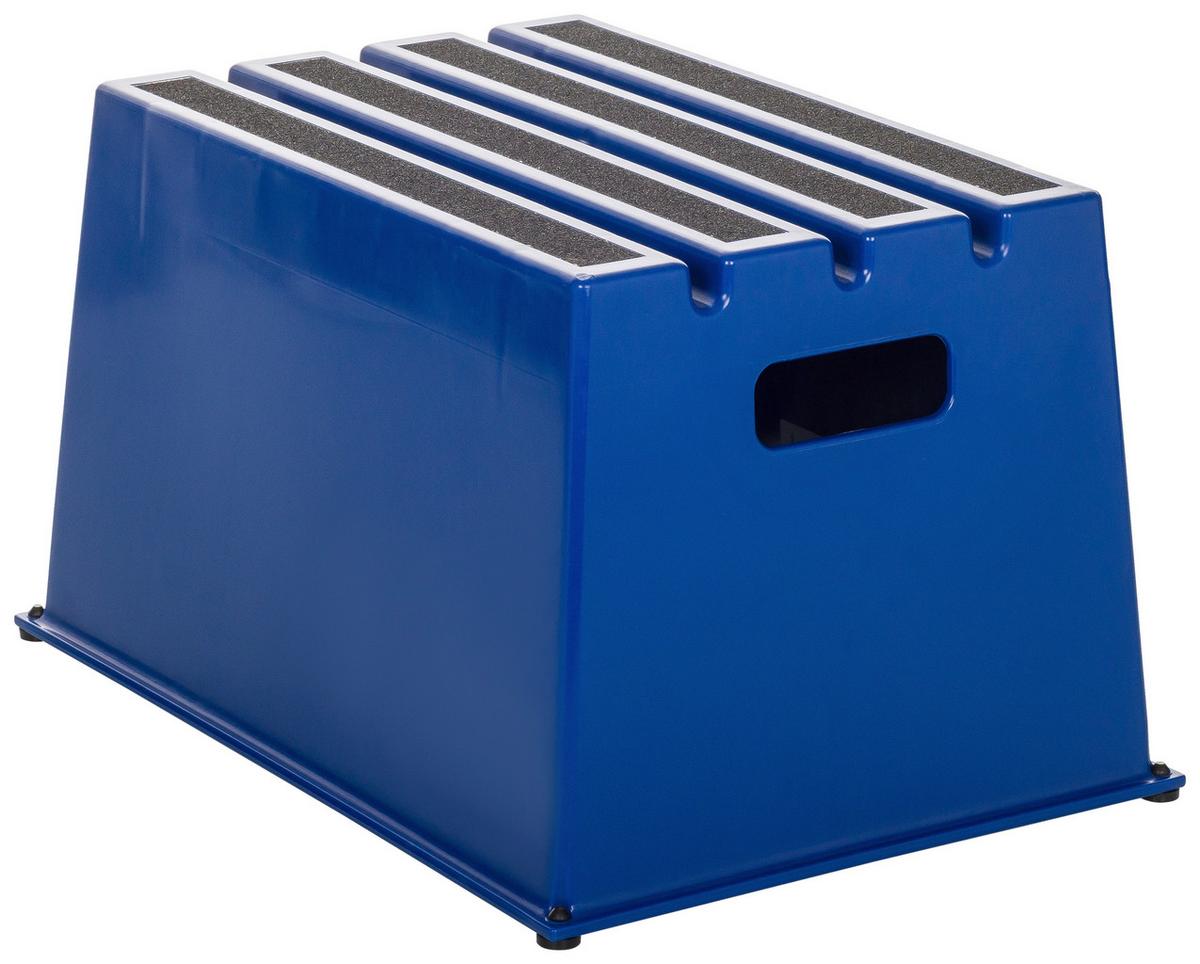 Tritthocker Tio-E1 - Blau, Basics, Kunststoff (52,5/31/37,5cm) - MID.YOU