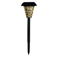 Solarleuchte Mit Erdspieß 1 Dekoleuchtmittel H: 43 Cm - Schwarz, KONVENTIONELL, Kunststoff (11,8/11,8/43cm) - Homezone