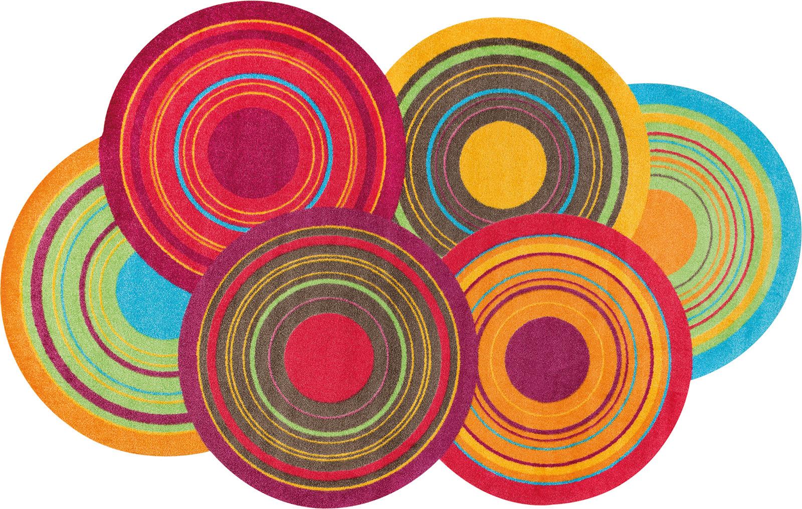 Fußmatte Cosmic Colour 110x175 cm Rutschfest - Multicolor, KONVENTIONELL, Textil (110/175cm) - Esposa