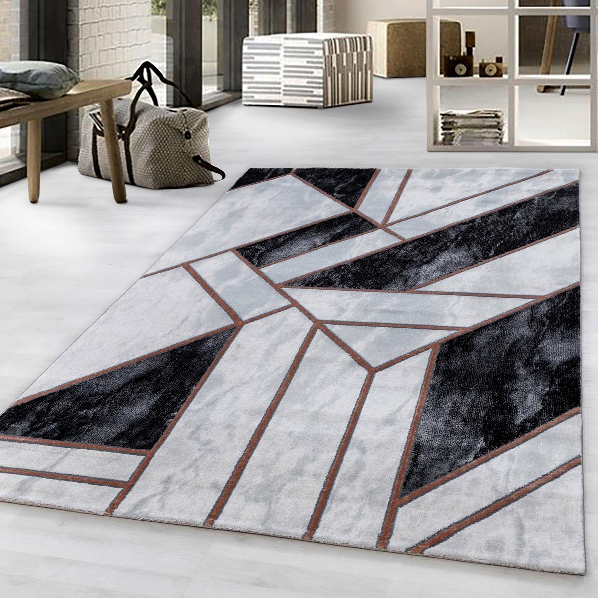 Webteppich Bronze Naturfaser Naxos 140x200 cm - Bronzefarben, Design, Textil (140/200cm)