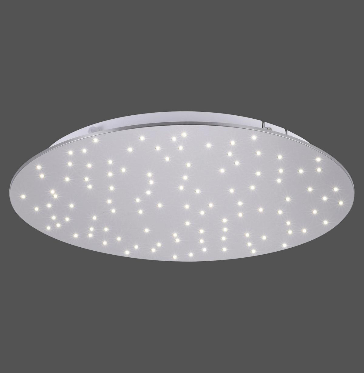 LED-Deckenleuchte Sparkle Ø 48 cm mit Farbwechsler - Silberfarben, Design, Metall (48/4cm)