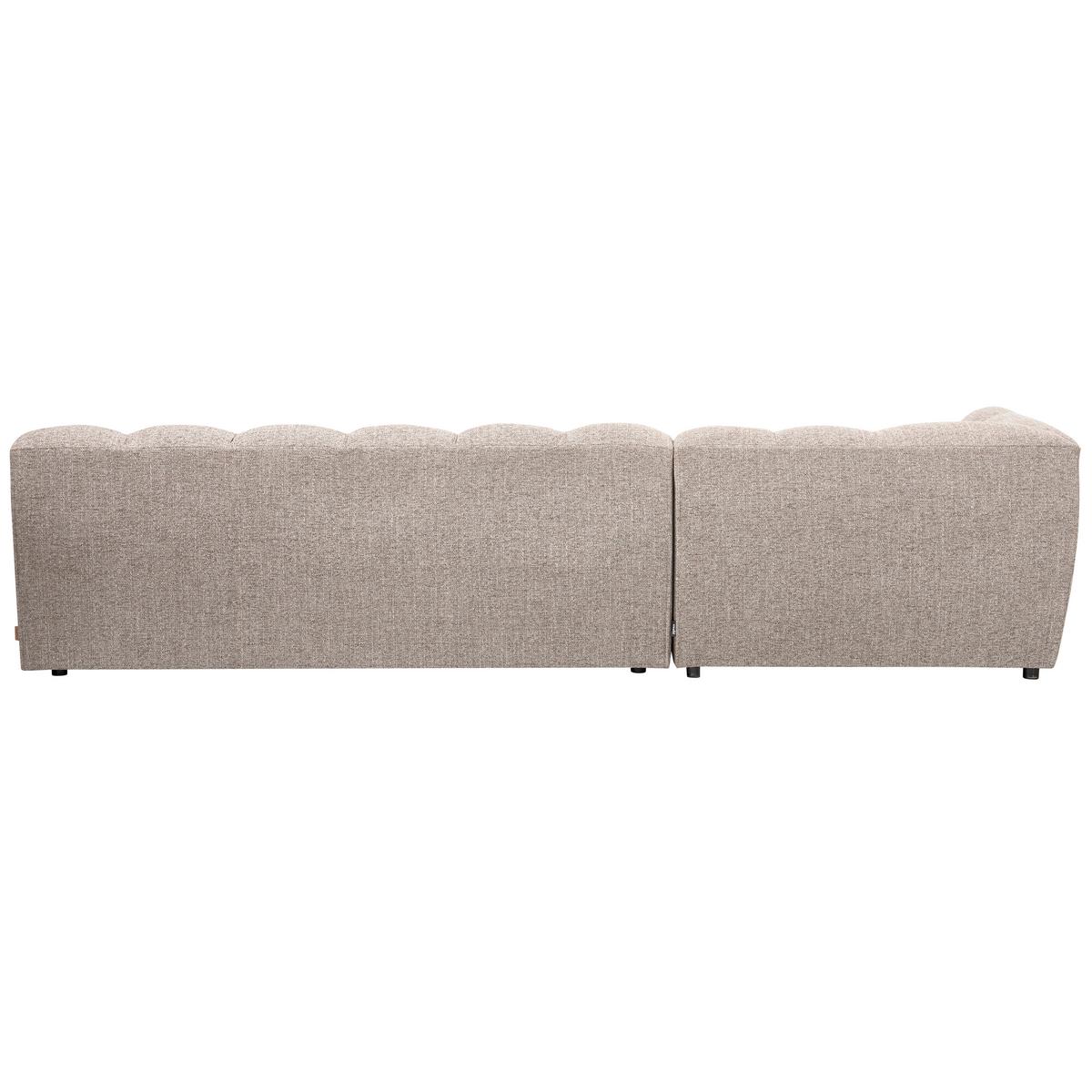ECKSOFA Allure Braun S: 165x324cm - Schwarz/Braun, Design, Textil (165/324cm) - Livetastic