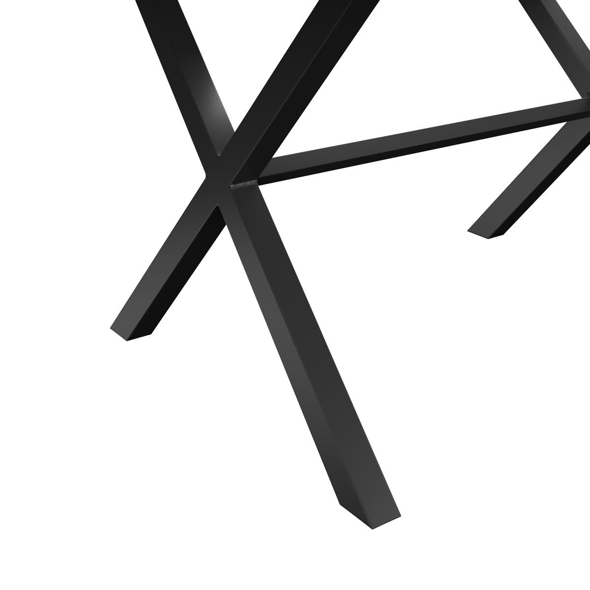 Étkezőasztal Bonny T - tölgyfa színű/antracit, Konventionell, faalapú anyag/fém (140/75/90cm)