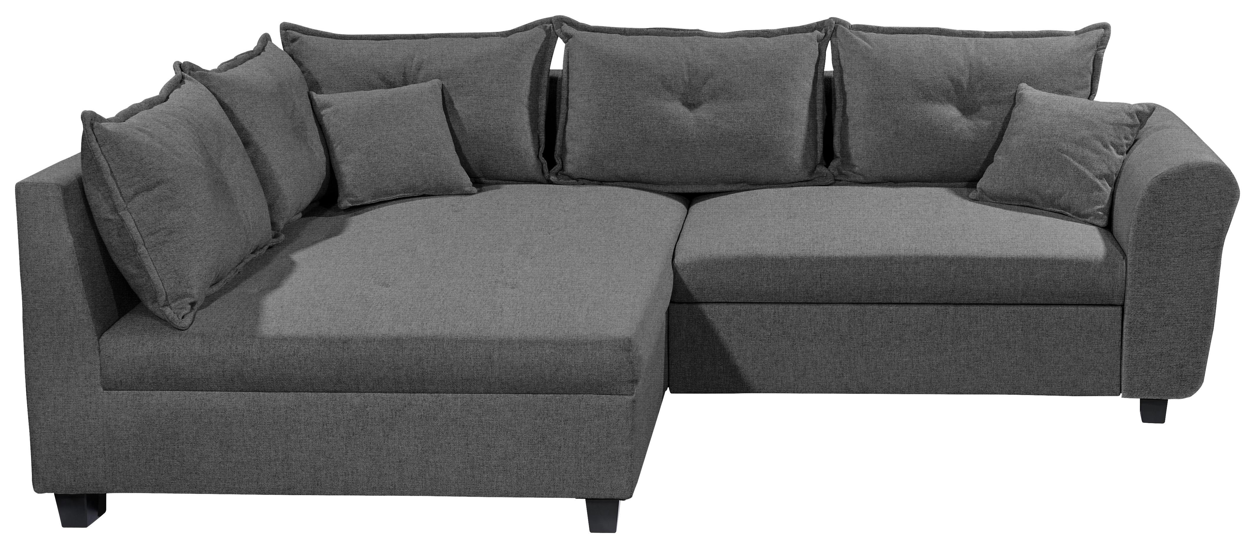 Ecksofa Liz Anthrazit S: 175x252 Cm - Anthrazit/Schwarz, MODERN, Textil (175/252cm) - Livetastic