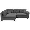 Ecksofa Liz Anthrazit S: 175x252 Cm - Anthrazit/Schwarz, MODERN, Textil (175/252cm) - Livetastic