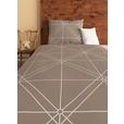 Satin Beettwäsche 140x200 cm Chalene Baumwolle Taupe - Taupe, ROMANTIK / LANDHAUS, Textil (140/200cm) - James Wood
