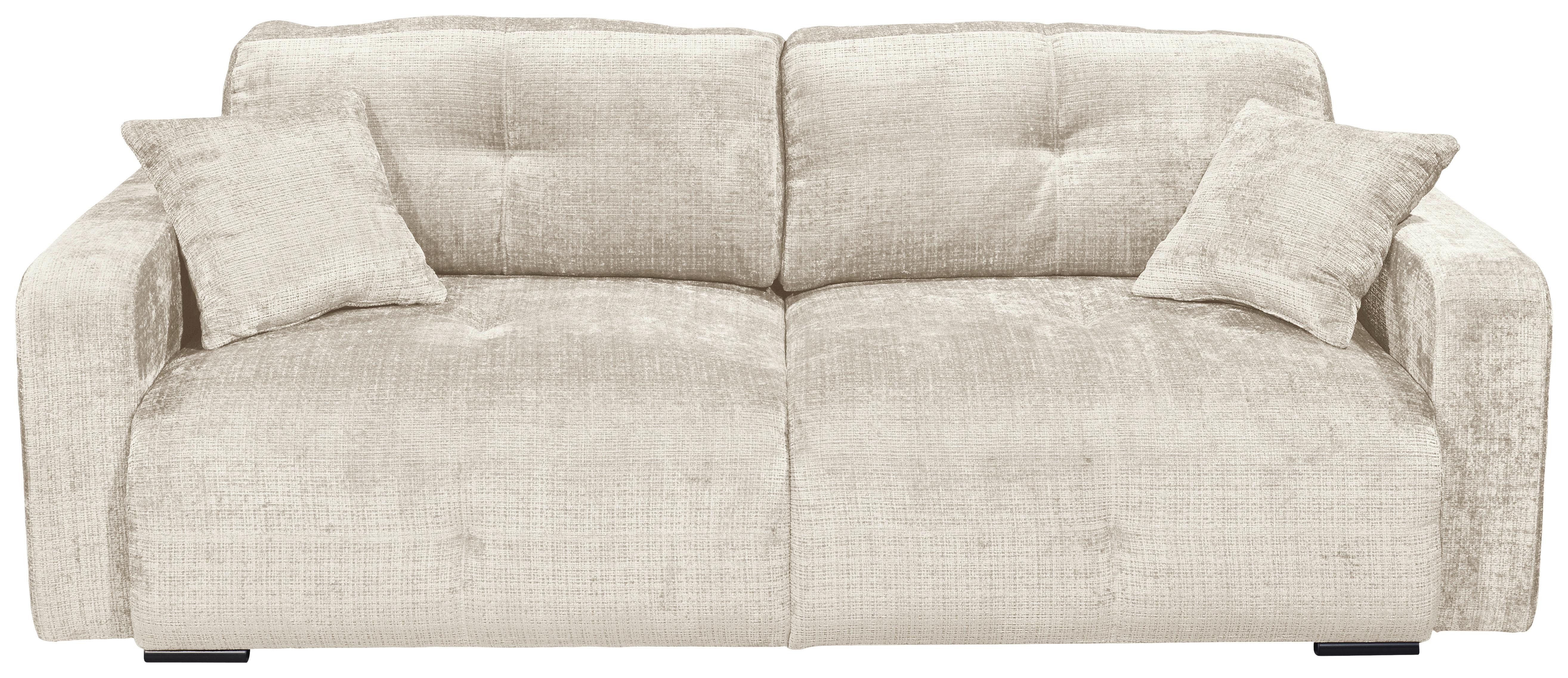 Schlafsofa Bullet Beige B: 235 cm - Beige/Schwarz, KONVENTIONELL, Textil (235/88/120cm) - MID.YOU