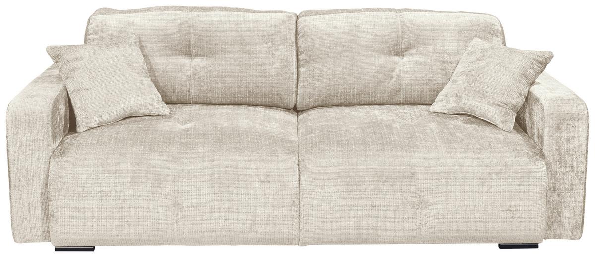 Schlafsofa Bullet Beige B: 235 Cm - Beige/Schwarz, KONVENTIONELL, Textil (235/88/120cm) - MID.YOU
