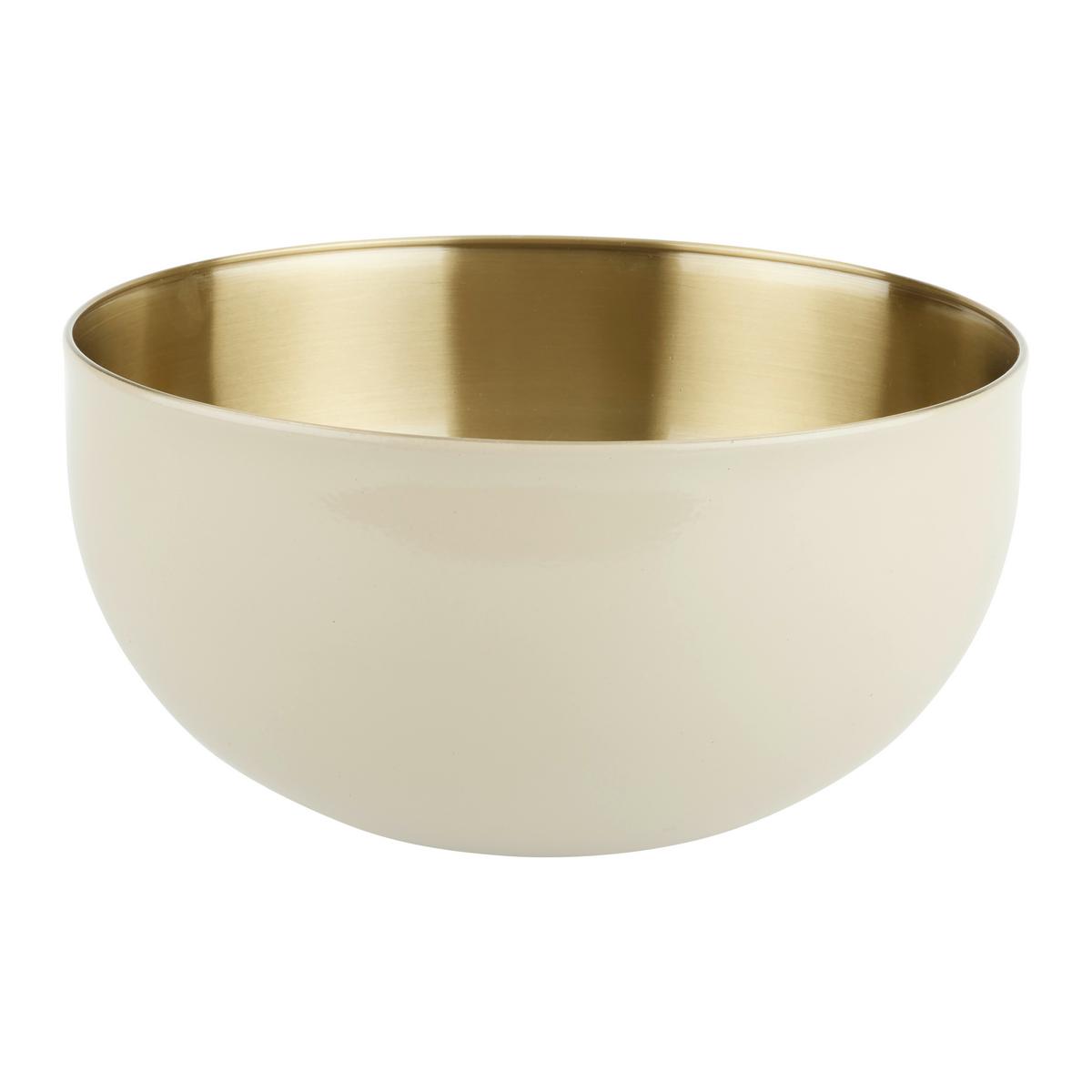 mísa na míchání BETTY -M- - krémová/šampaňská, Moderní, kov (23,5/12cm) - Mömax