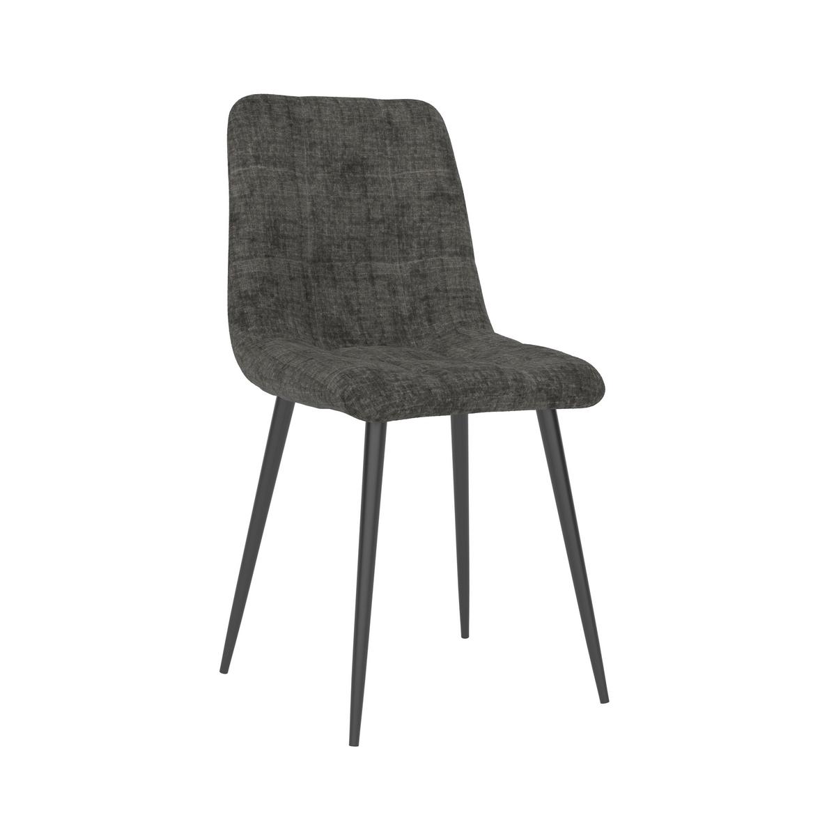 Židle MINO, šedá - šedá/černá, Moderní, kov/dřevo (46/88/54cm) - Bessagi Home