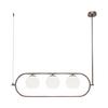 Pendelleuchte Erich - Weiß/Nickelfarben, Trend, Glas/Metall (89/25,5/137cm) - MAYTONI