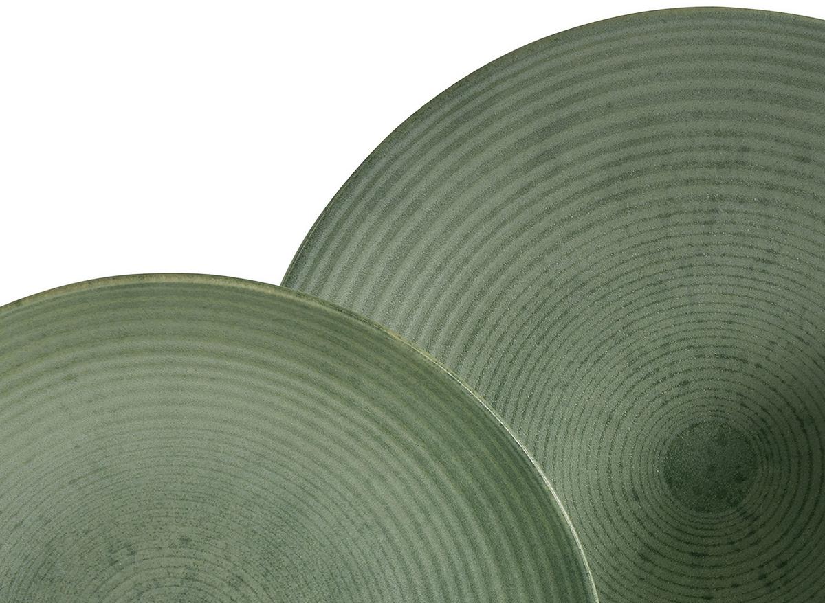 Tafelservice Catania Eukalyptus, 12--Teilig., Grün - Grün, Basics, Keramik - Creatable