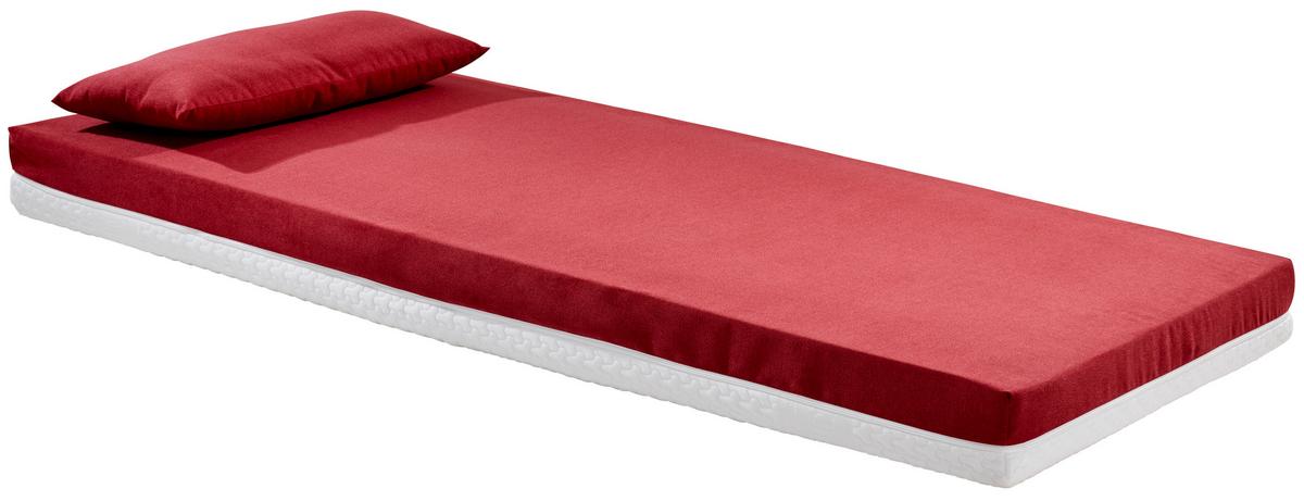 Zierkissen Enjoy 2er-Set 38x80 cm Mikrofaser Cranberry - Rot, Textil (38/80cm) - Primatex