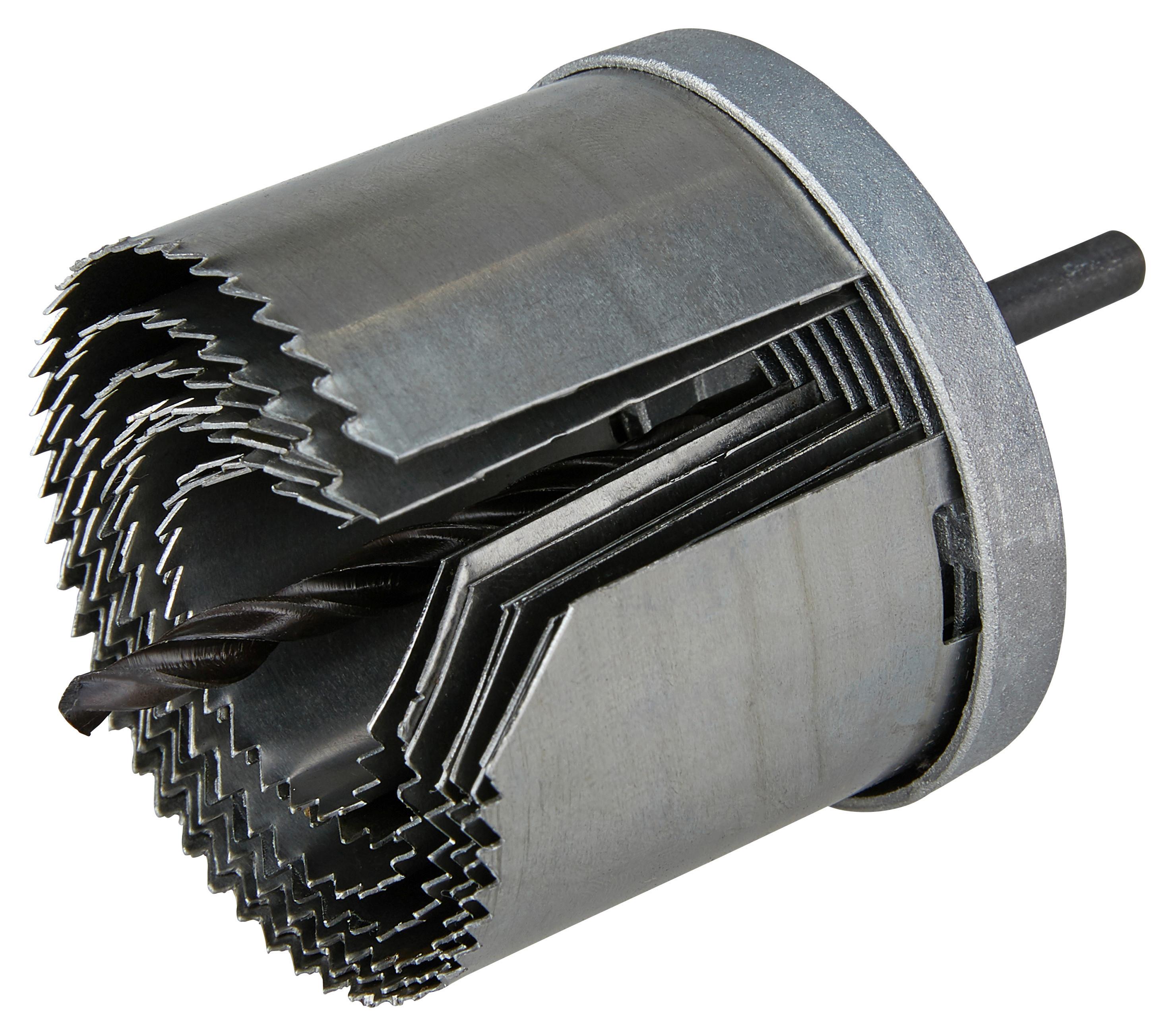Lochsägen-Satz Karl 7--Teilig. Ø 26-63 mm, Bohreinsatz - KONVENTIONELL, Metall