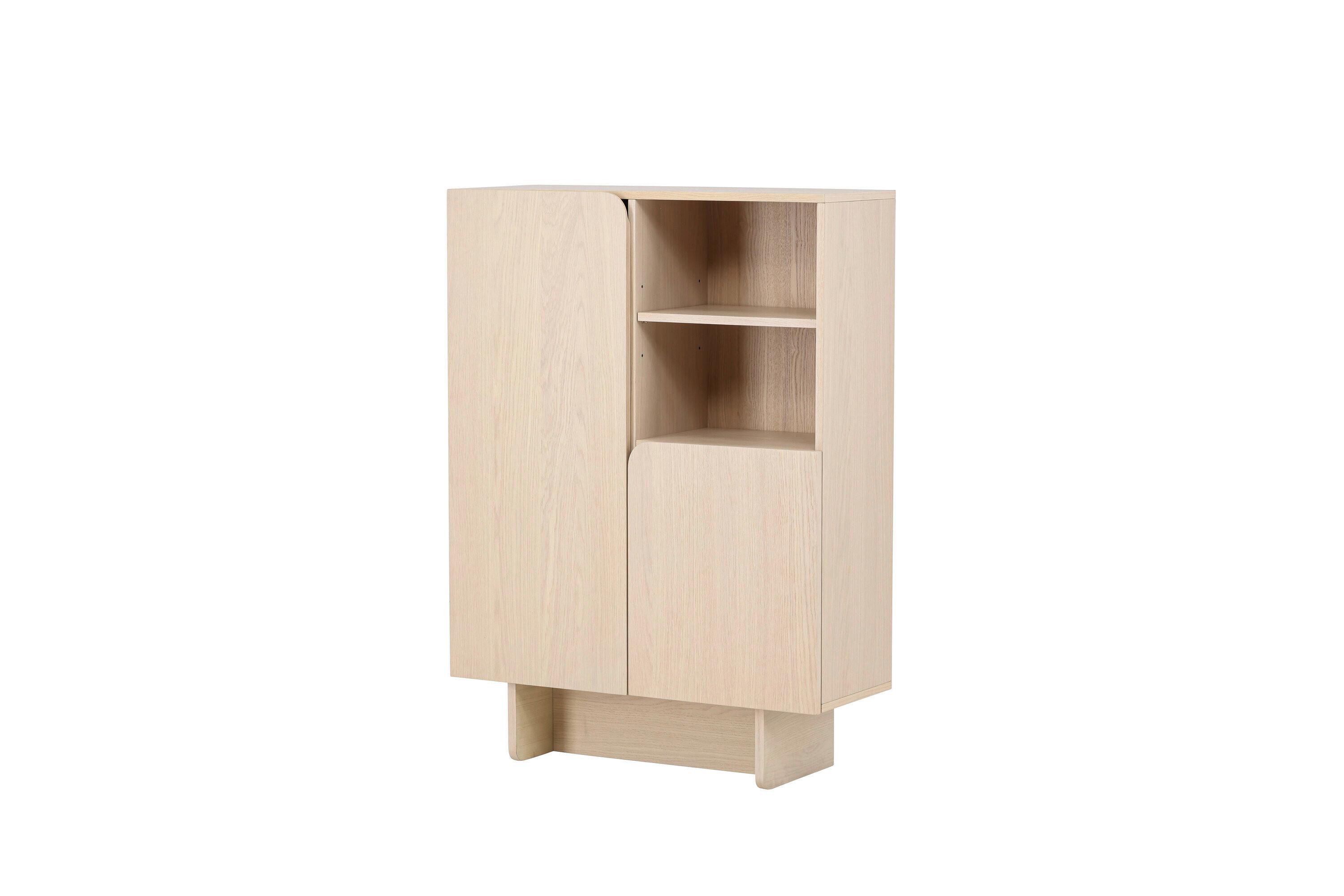Aktenschrank Tyresö Weiß B: 80 cm - Weiß, MODERN, Holz (80/110/30cm) - Livetastic