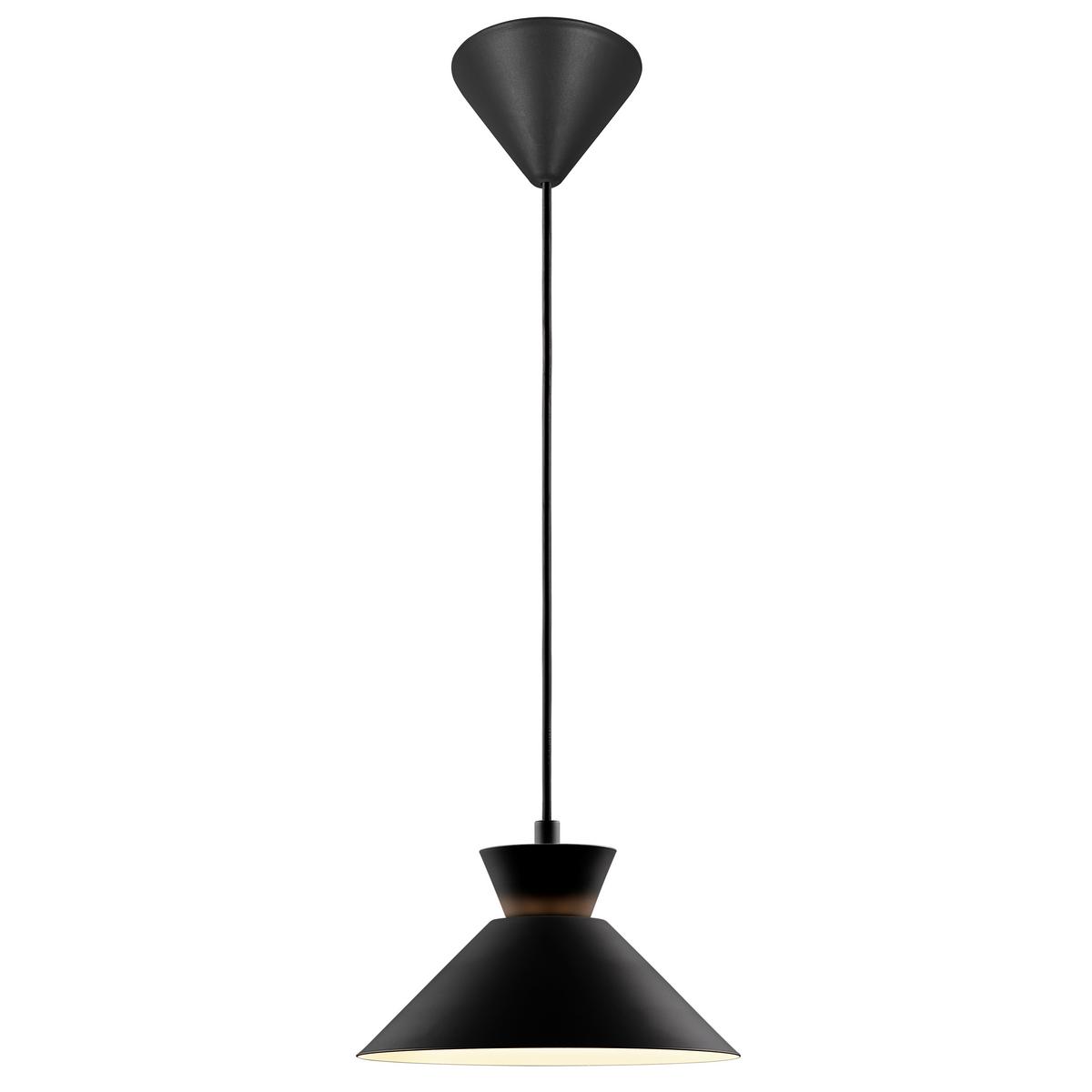 Hängeleuchte Dial Schwarz D: 25 cm - Schwarz, KONVENTIONELL, Metall (25/13,5cm) - Nordlux